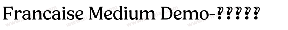 Francaise Medium Demo字体转换